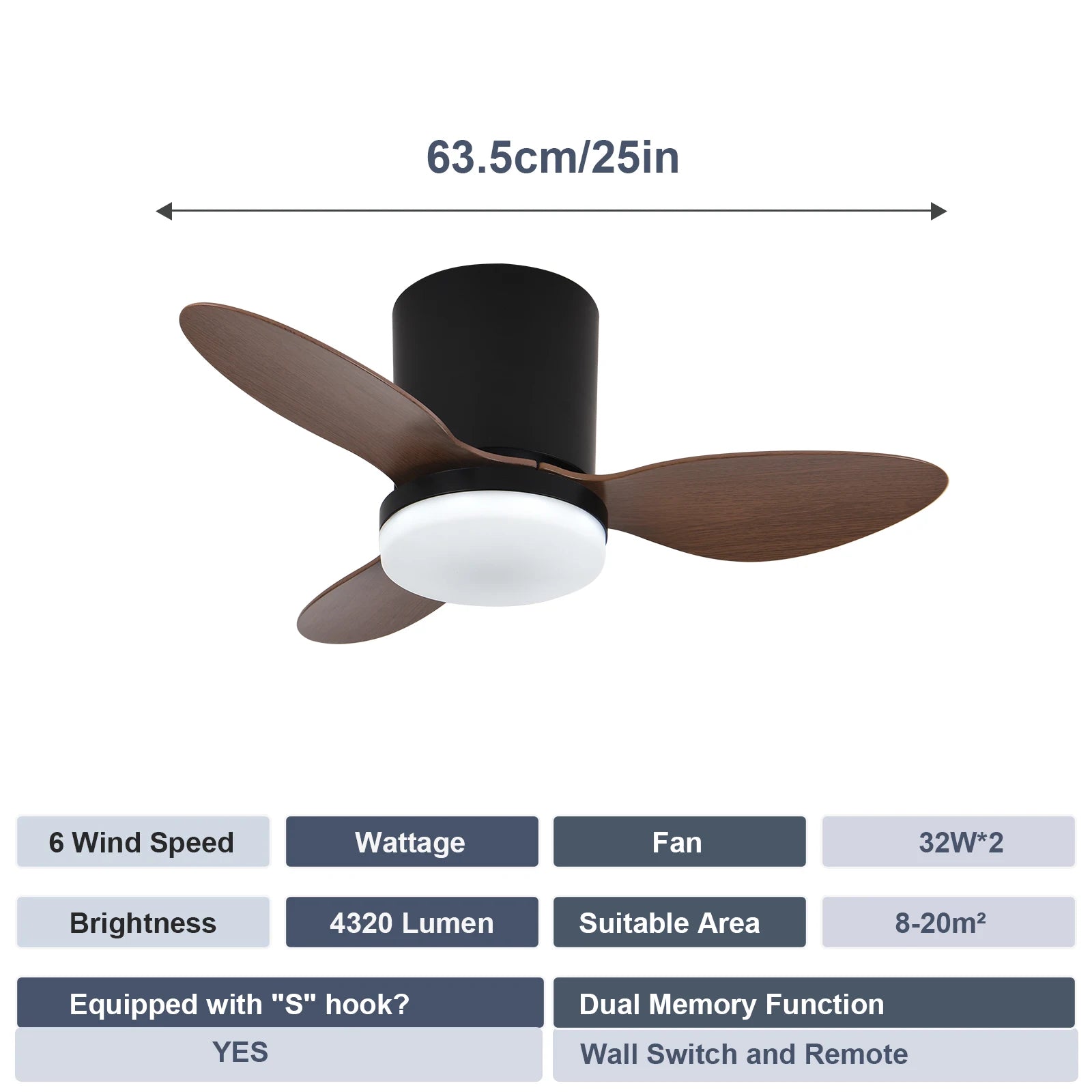 LED Ceiling Mounted Living Room Fan Light, Nordic Restaurant Decorative Ceiling Fan, Household Minimalist Electric Fan Light