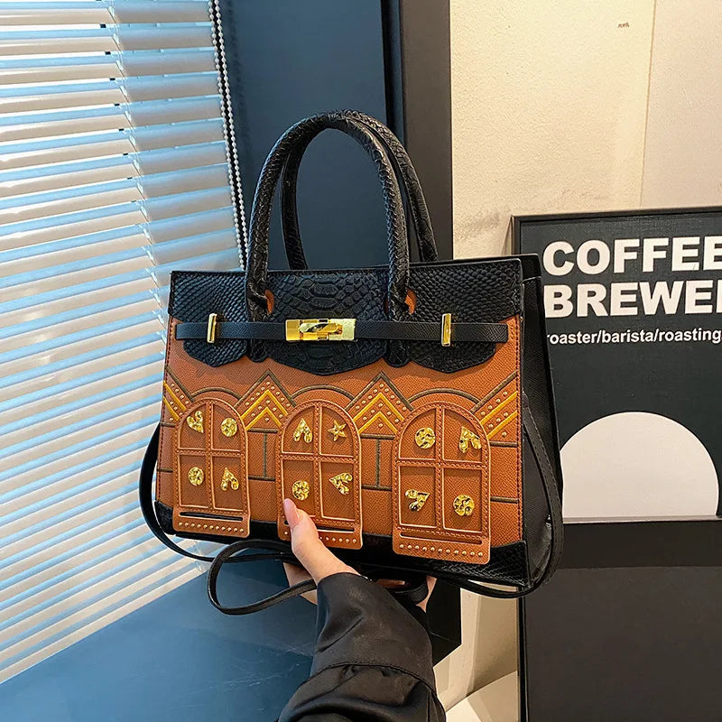 Spacious Vegan Leather Crossbody Bag, Detachable Strap for Commuter & Travel, TikTok-Viral Minimalist Capsule Wardrobe