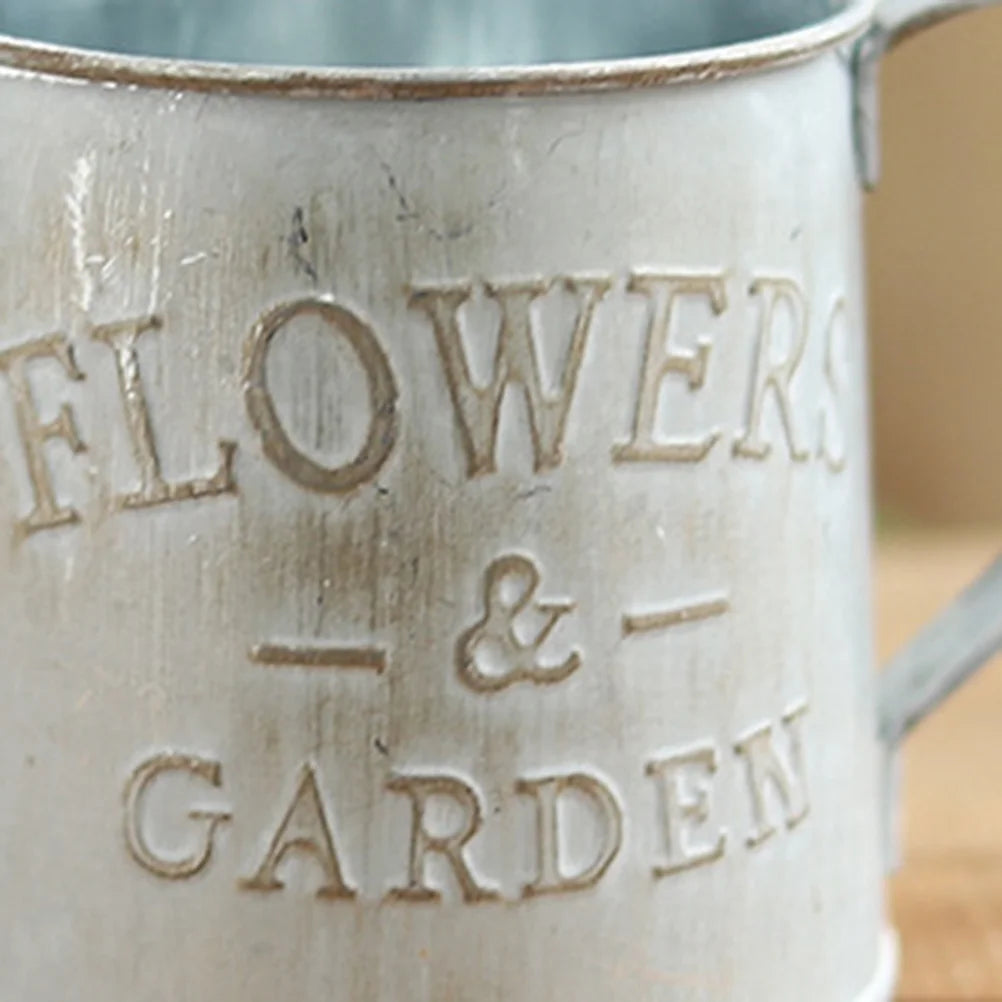 Vintage Decorative Vase Home Rustic Iron Metal Flowerpot Jug Living Bedroom Bar Suitable Whole Year Perfect Gift Sprinkler Pot