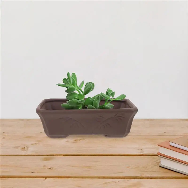 Handmade Purple Sand Flowerpot Terracotta Planter Vintage Clay Pots Plant Containers Gardening Pots Succulent Cactus Nursery