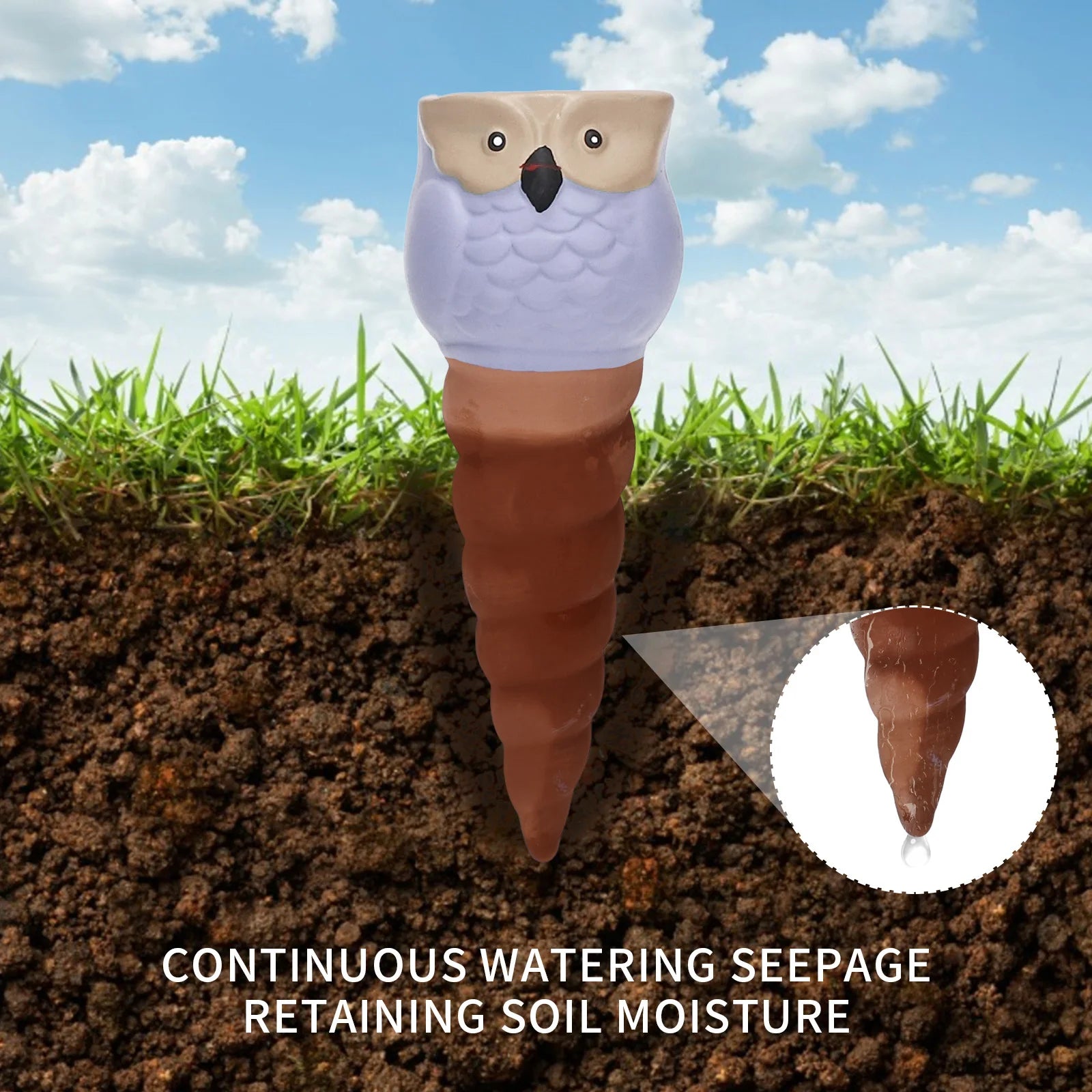Terracotta Watering Spikes Self Watering System Drip Irrigation Auto Water Irrigation Clay Automatic Waterer Gadgets For garden
