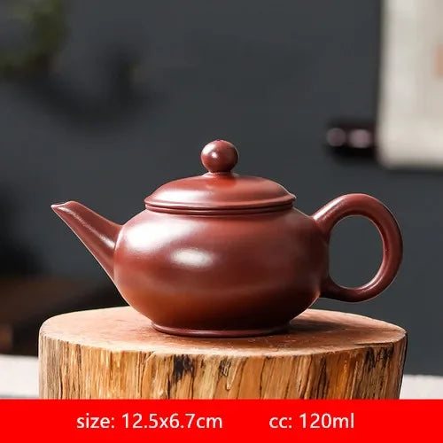 120ml Handmade Antique Purple Clay Teapot Yixing Zhu Mud Filter Beauty Kettle Chinese Tea Ceremony Customized Tea Pot