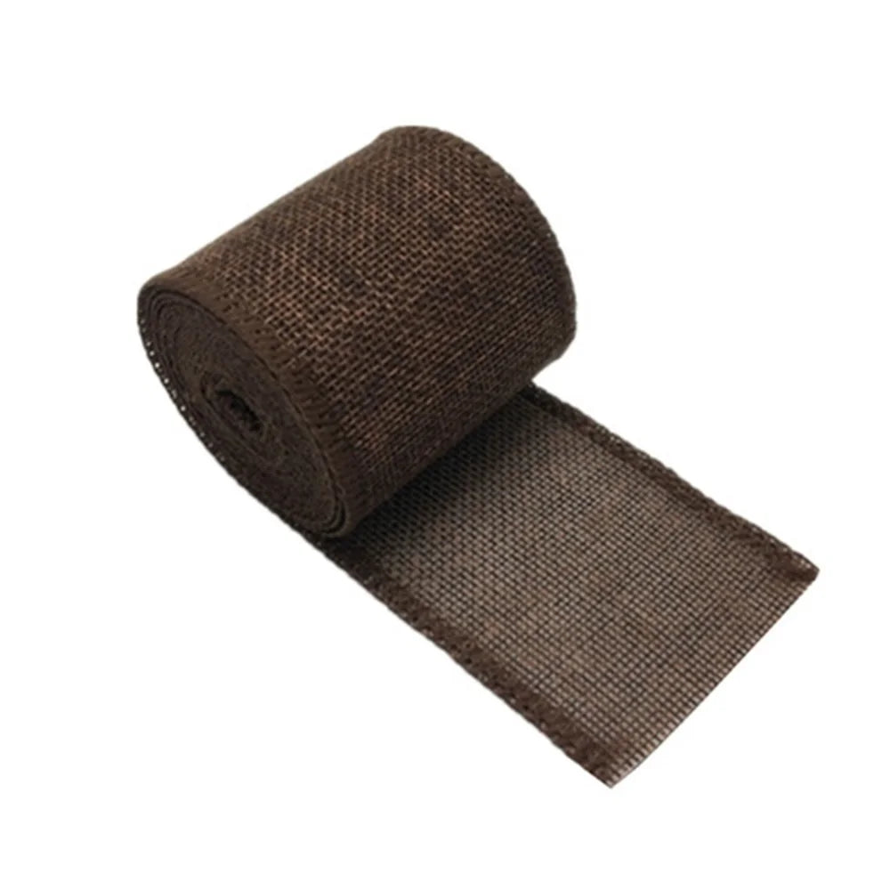 3M/Roll Burlap Ribbon 6cm Colorful Natural Jute Ribbon Jute Fabric Trims Ribbon for DIY Christmas Wrapping Crafts Wedding Decor