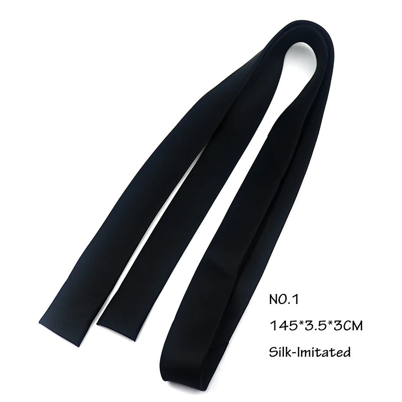 Casual Black Clip Ties For Men Women Student College Security Simple Necktie Doorman Steward Matte Suit Business Skinny Lazy Tie