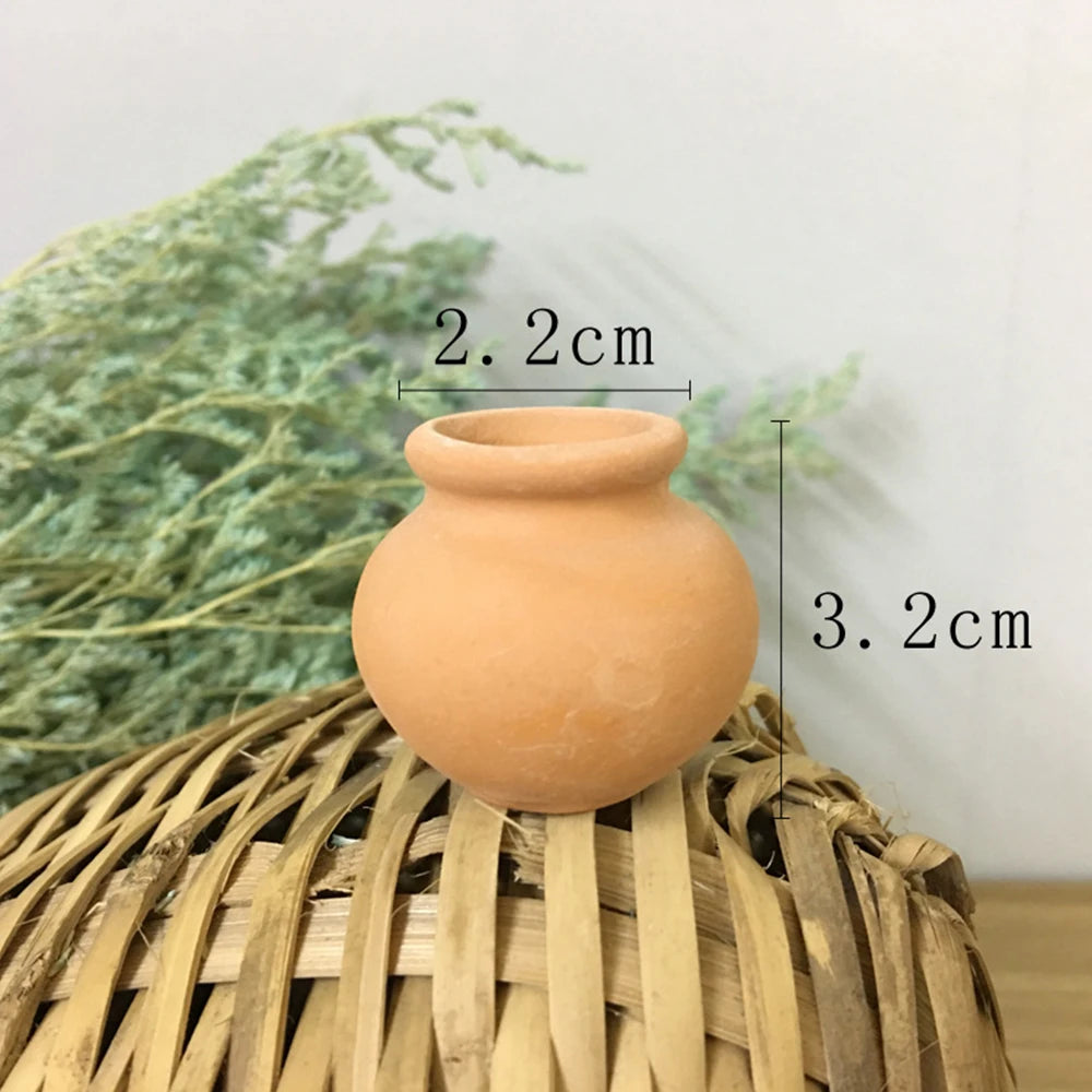 Mini Terracotta Pot Clay Ceramic Pottery Planter Flower Pots Succulent Nursery Pots For Flower Plants Crafts Miniature Flowerpot