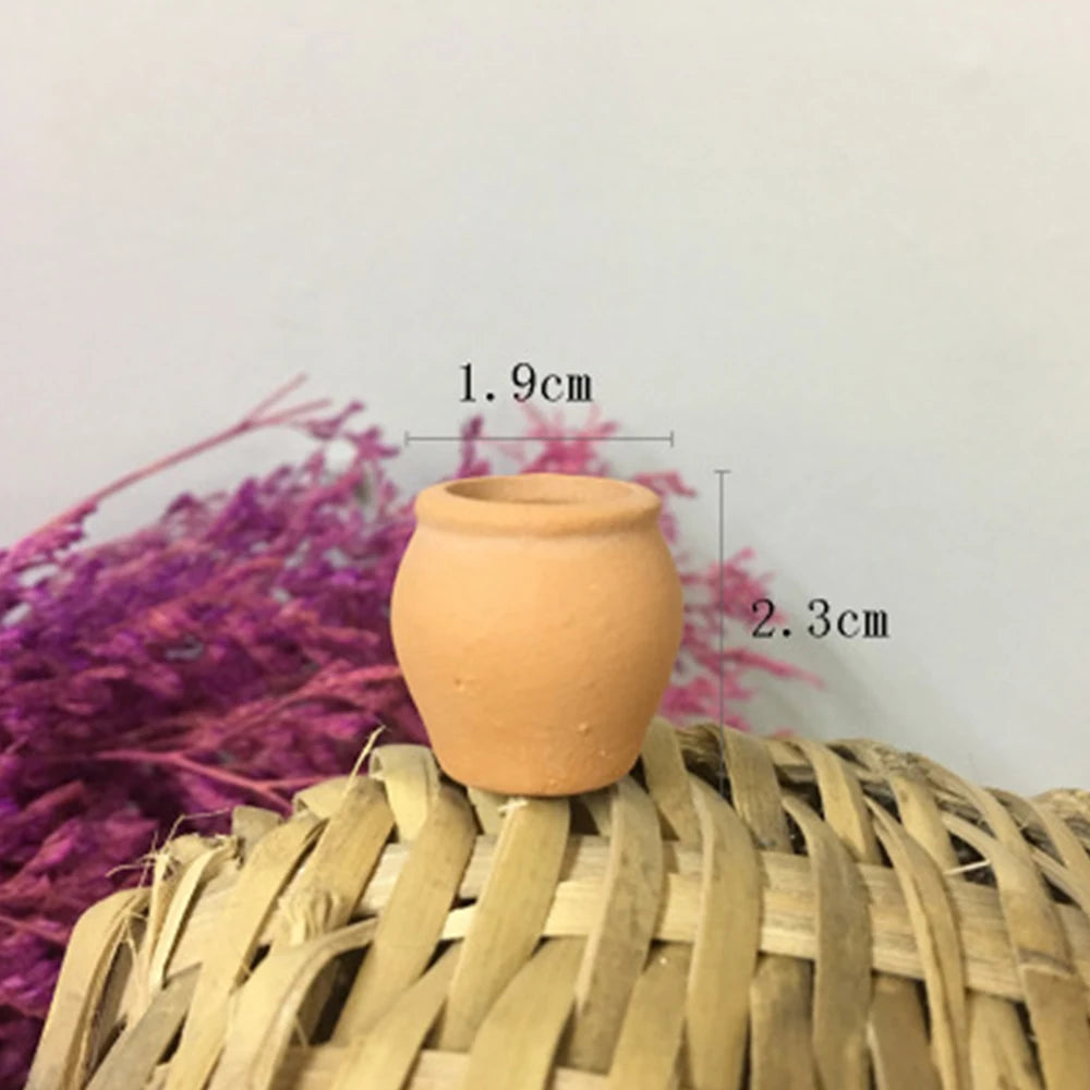 Mini Terracotta Pot Clay Ceramic Pottery Planter Flower Pots Succulent Nursery Pots For Flower Plants Crafts Miniature Flowerpot
