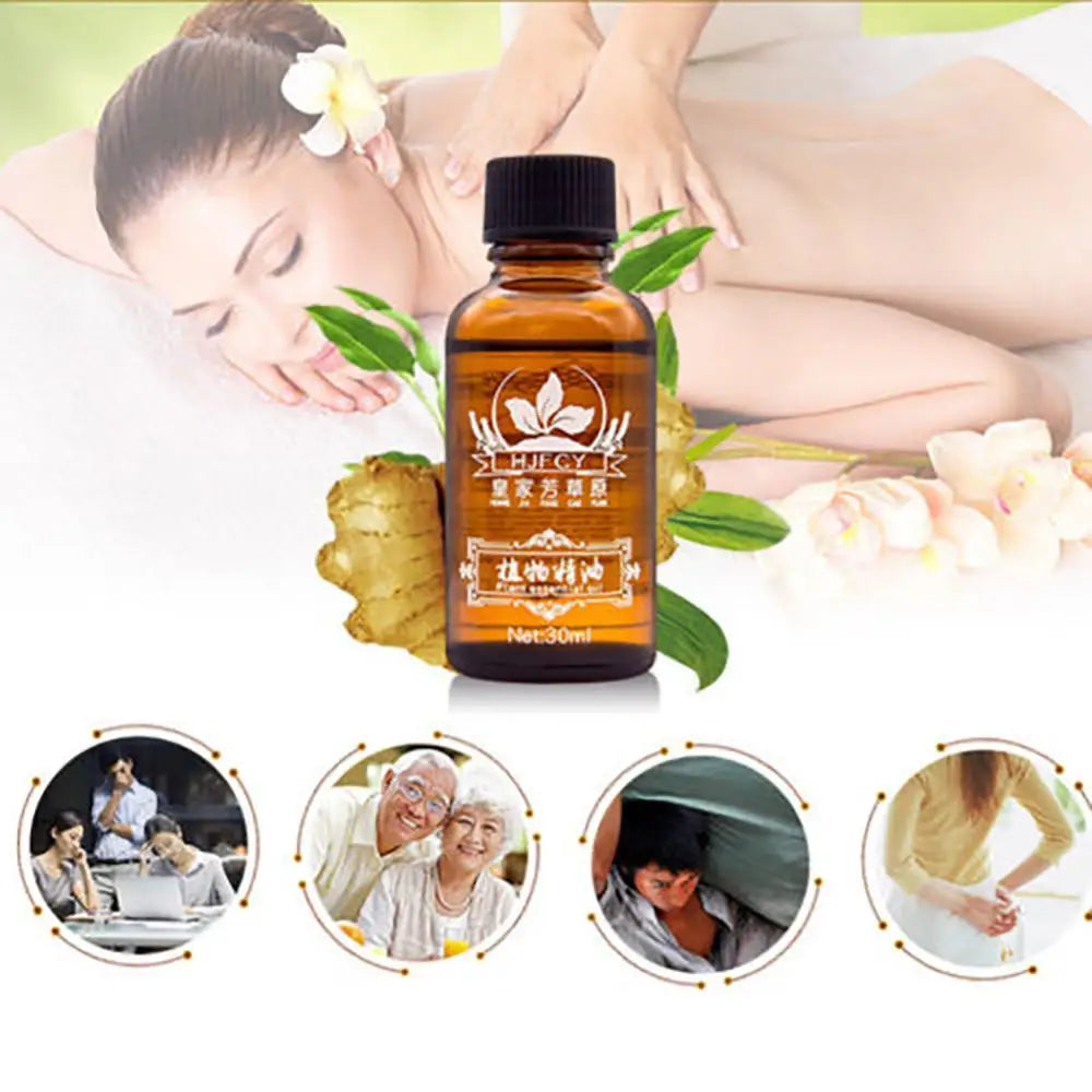 30ml Ginger Essential Oil Natural Plant Therapy Massage Lymphatic Drainage Incense Essential Oil