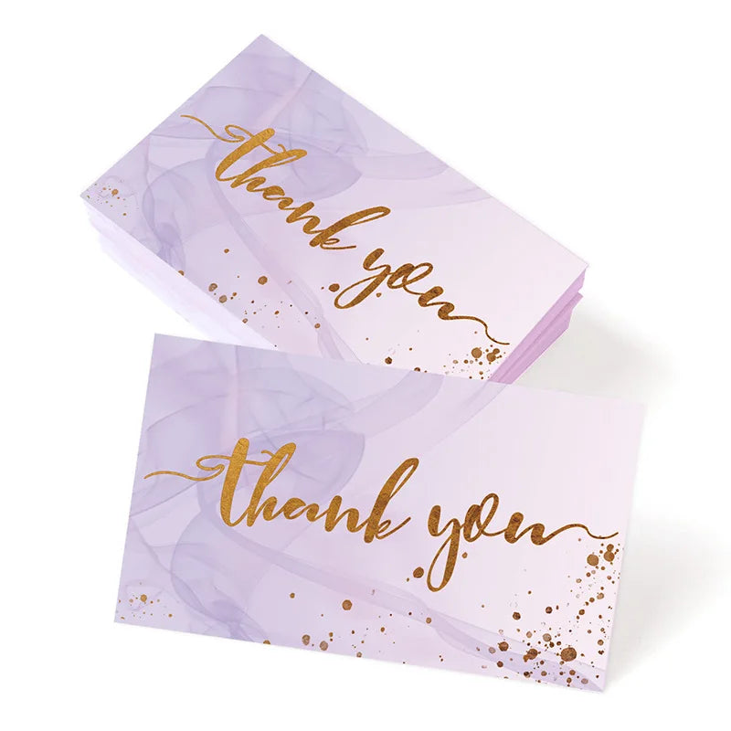 20/50/100pcs Thank You Card Gift Packaging Decor Card Wedding  Festival Party Gifts Card Invitation Card Business Label Tag Card