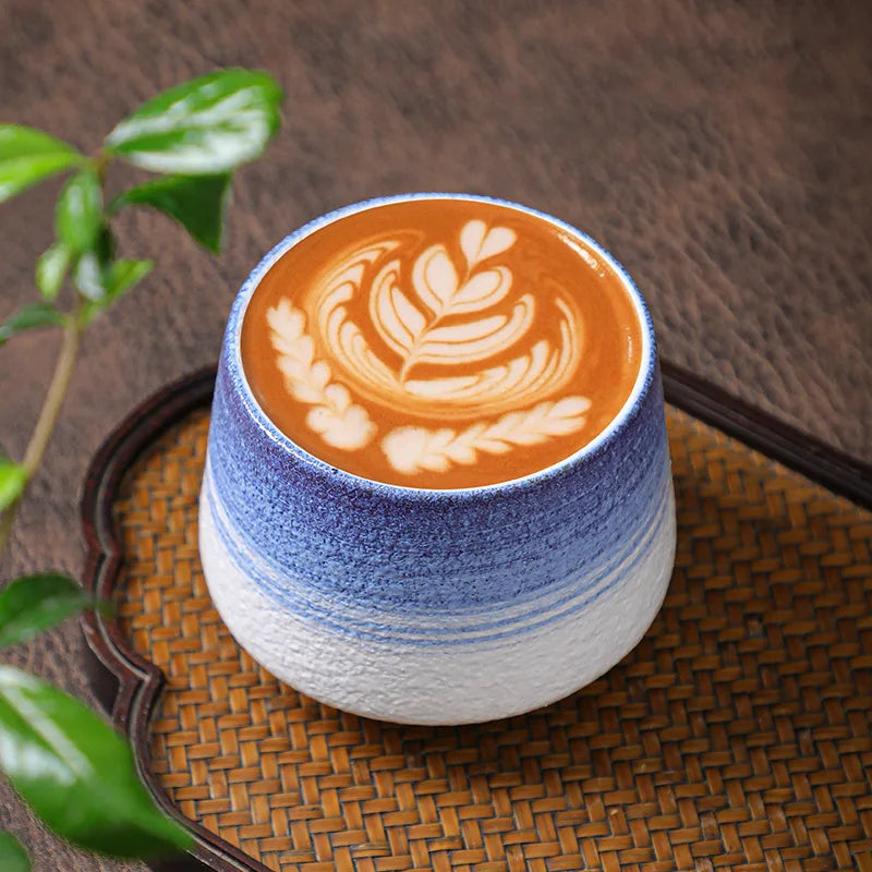 Retro Clay Coffee Mug 6oz 180ml Klin Change Ceramic Tea Coffee Cup