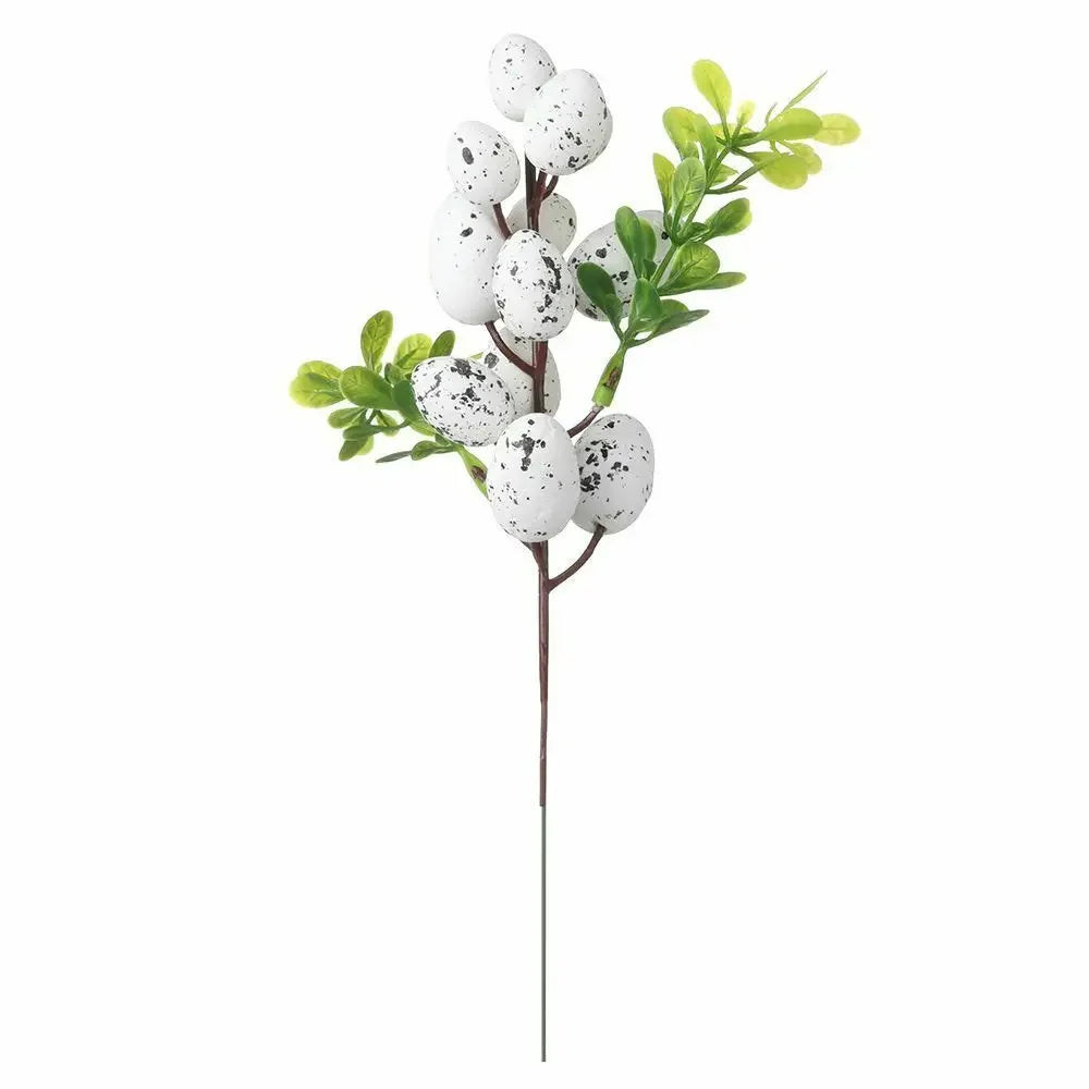 Colorful Egg Tree Branch Vibrant Natural Artificial Easter Branch Creative Easter Egg Flower For Wedding New