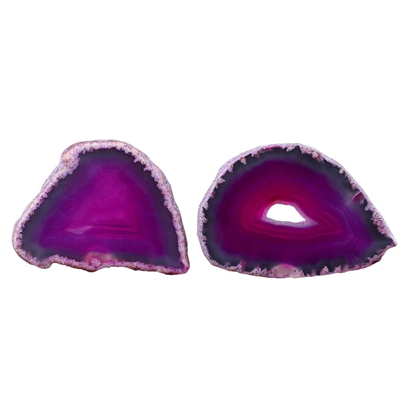 Natural Agate Geode Polished Irregular Crystal Slice Stone DIY Pendant Mineral Home Decoration Drop Ship