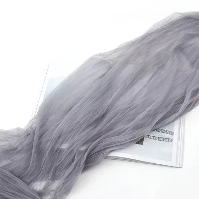 INS Wrinkled Tulle Cloth 1.2mx3m Ruffled Mesh Fabric Flower Shop Photo Background Cloth Wedding Decor Birthday Party Decorations