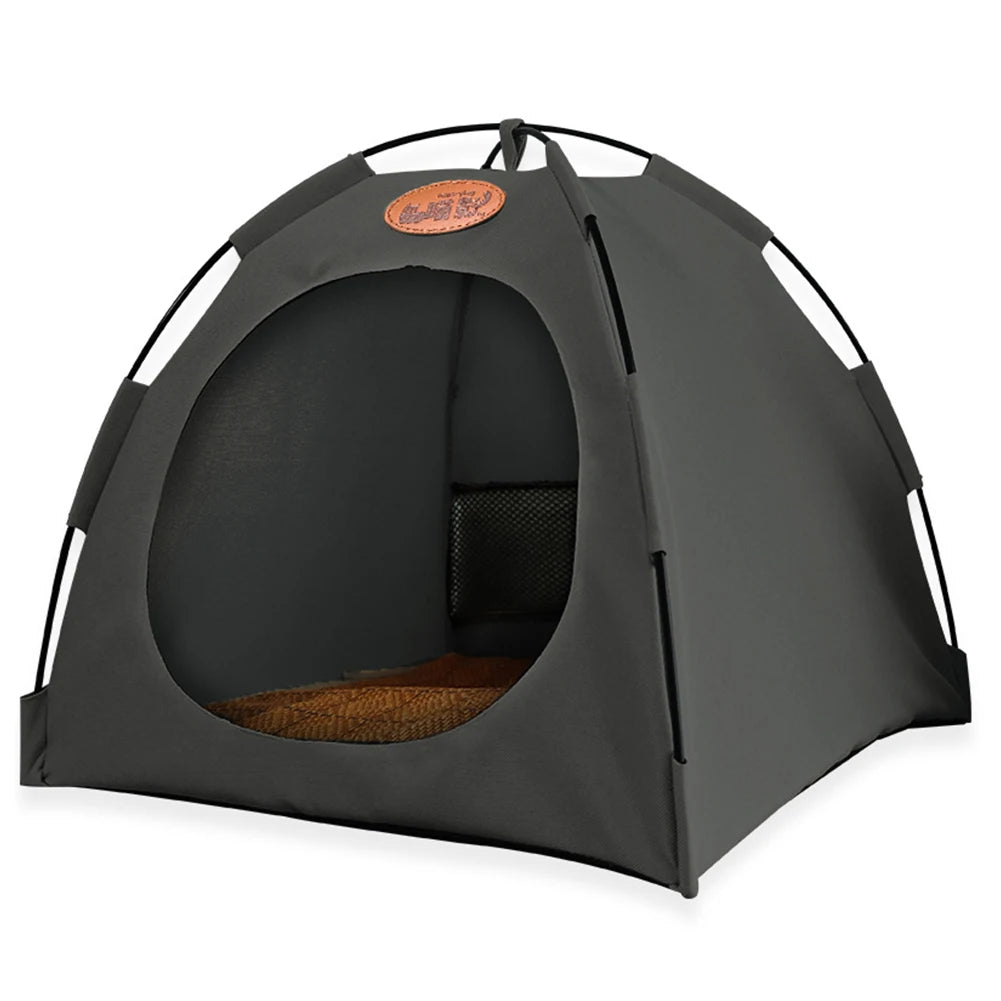 Pet Tent Bed  Cooling Pet Cat Tent Cave Outdoor Travel Cat Sleeping House Comfortable Puppy Bed Cat Nesk Kennel Pet Supplies