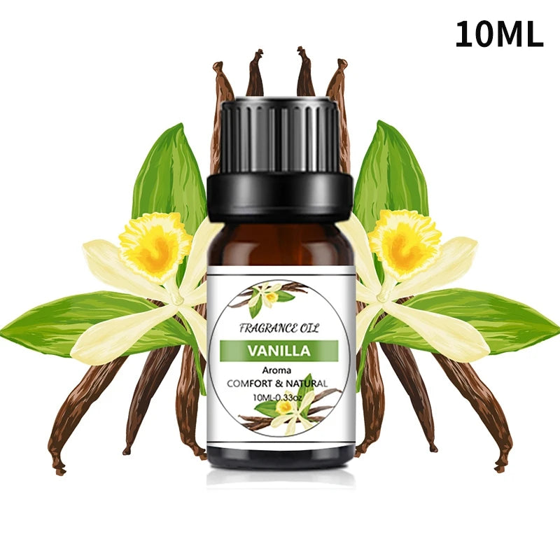 Multiple Aroma Aromatherapy Essential Oils Candles Making Diffuser Pure Nature Oil Water Soluble Humidifier Natural Flower Aroma