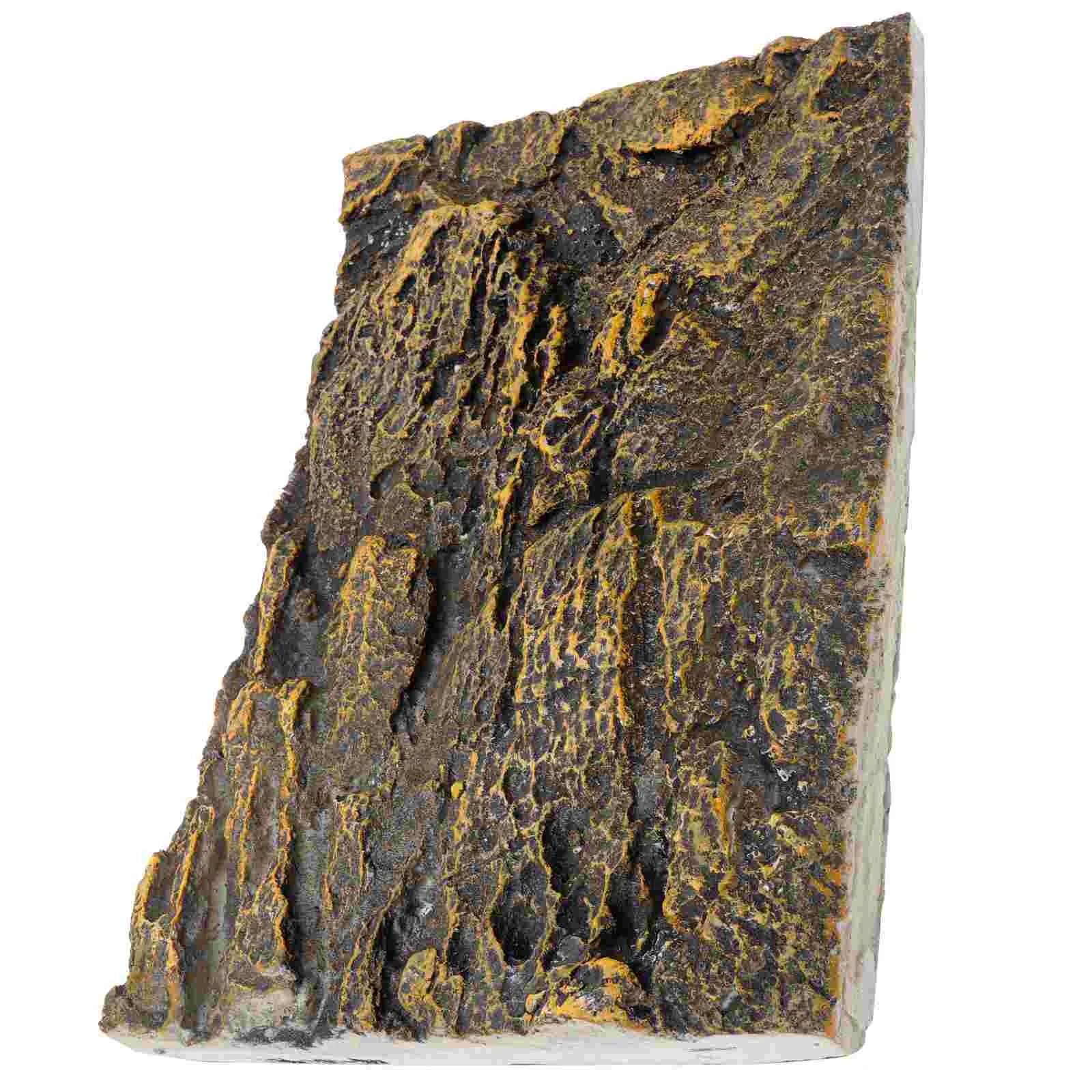Realistic Rock Plate Decor Terrarium Background 3d Aquarium Landscape Board Fish Tank Pet Supplies Home Garden nament
