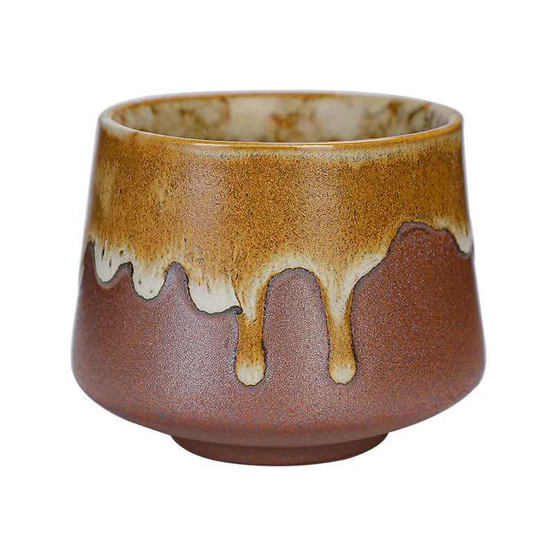 Retro Clay Coffee Mug 6oz 180ml Klin Change Ceramic Tea Coffee Cup