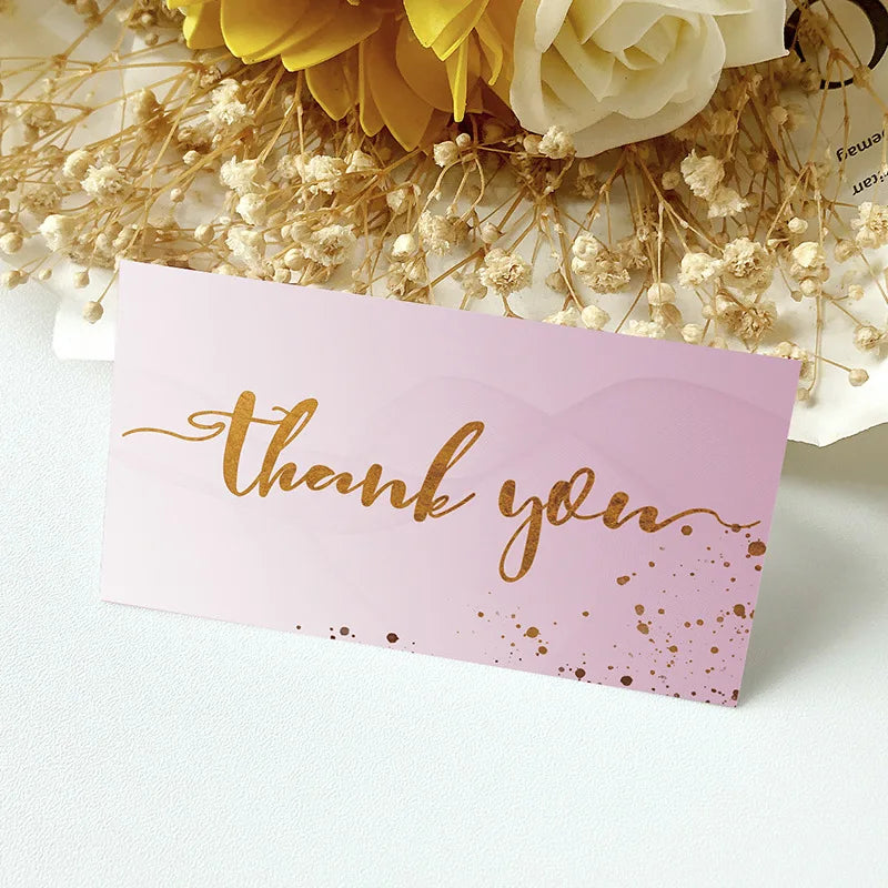 20/50/100pcs Thank You Card Gift Packaging Decor Card Wedding  Festival Party Gifts Card Invitation Card Business Label Tag Card