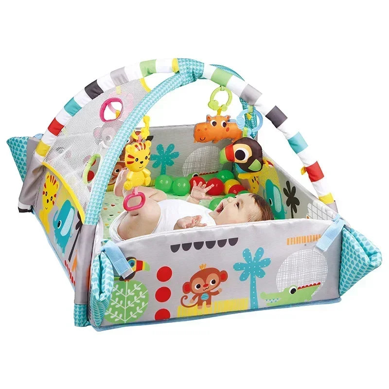 Baby Fitness Frame Crawling Game Blanket Multifunctional Mat Fence Crawling Mat Infant Rug Kids Activity Mat Gym Educational Toy