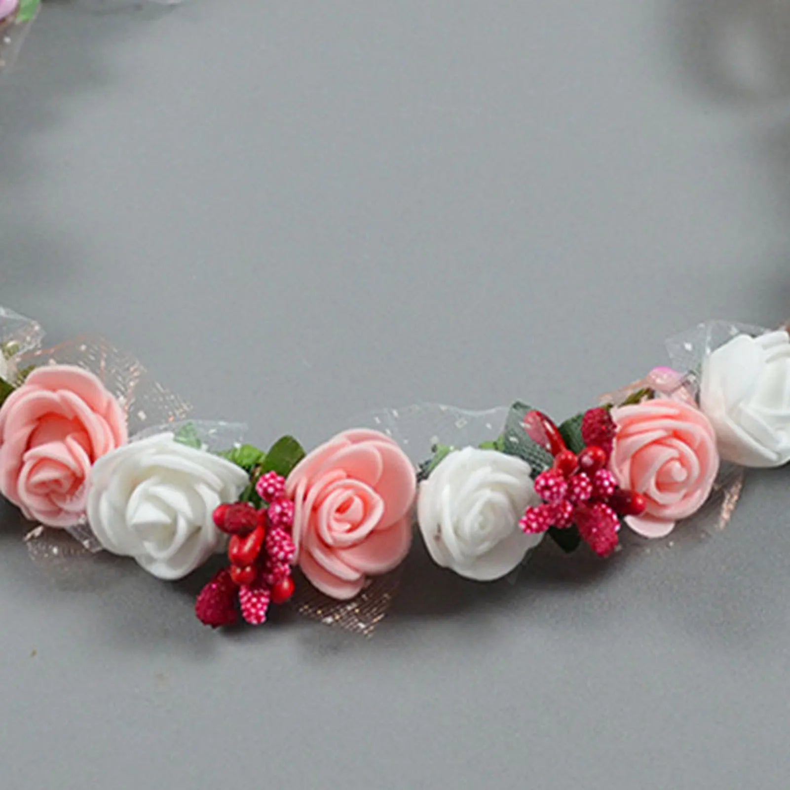 Bridal Flower Headband Bohemian Flower Crowns Floral Garland Wedding Wreaths Hair Vine Headpiece Wedding Hair Accessories