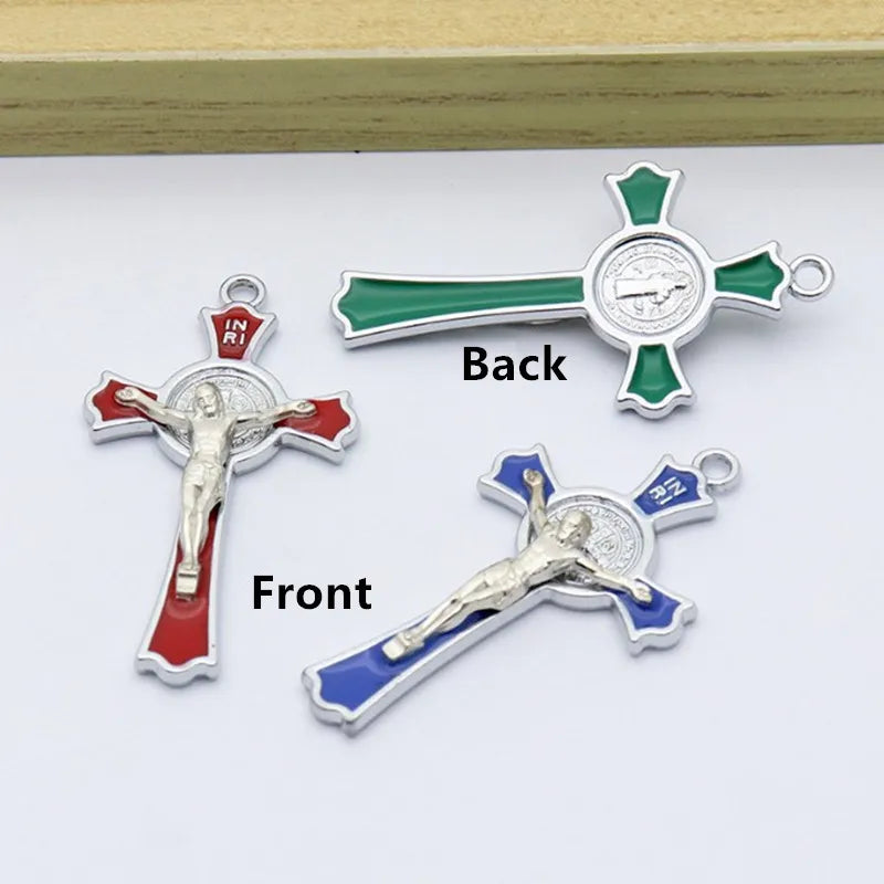 10pcs Holy Cross Jesus Crucifix Cross Church Decoration Christian Decor Church Supplies Hanging Crucifix for Home Decor