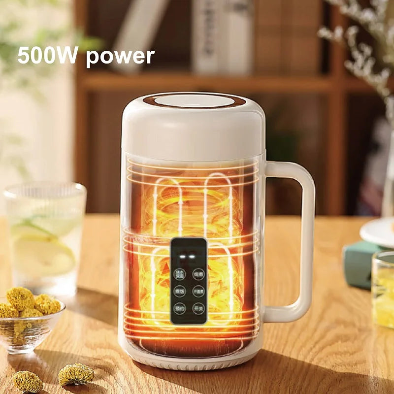 220V Multifunctional Electric Stew Pot 12h Reservation Baby Porridge Special Pot 1L Automatic Health Pot Portable Mini Stew Pot