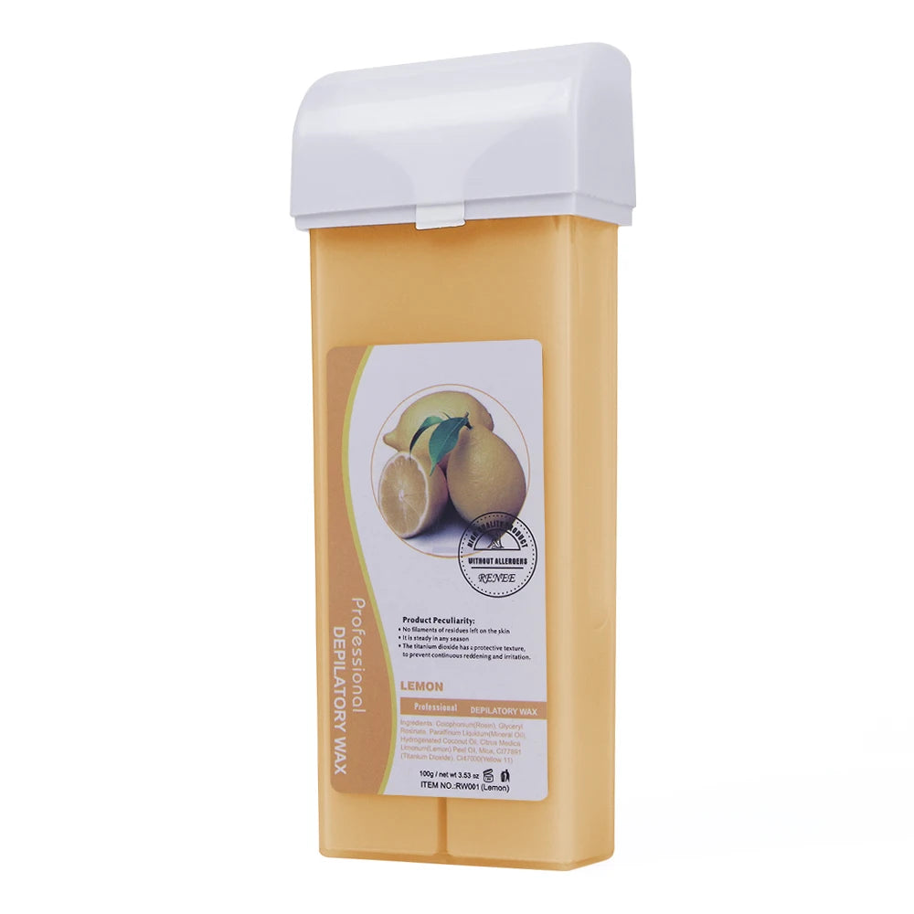 100g Hair Removal Wax Cartridge Honey Hot Depilatory Transparent Wax Cream Natural Body Hair Remover Heating Roller Wax