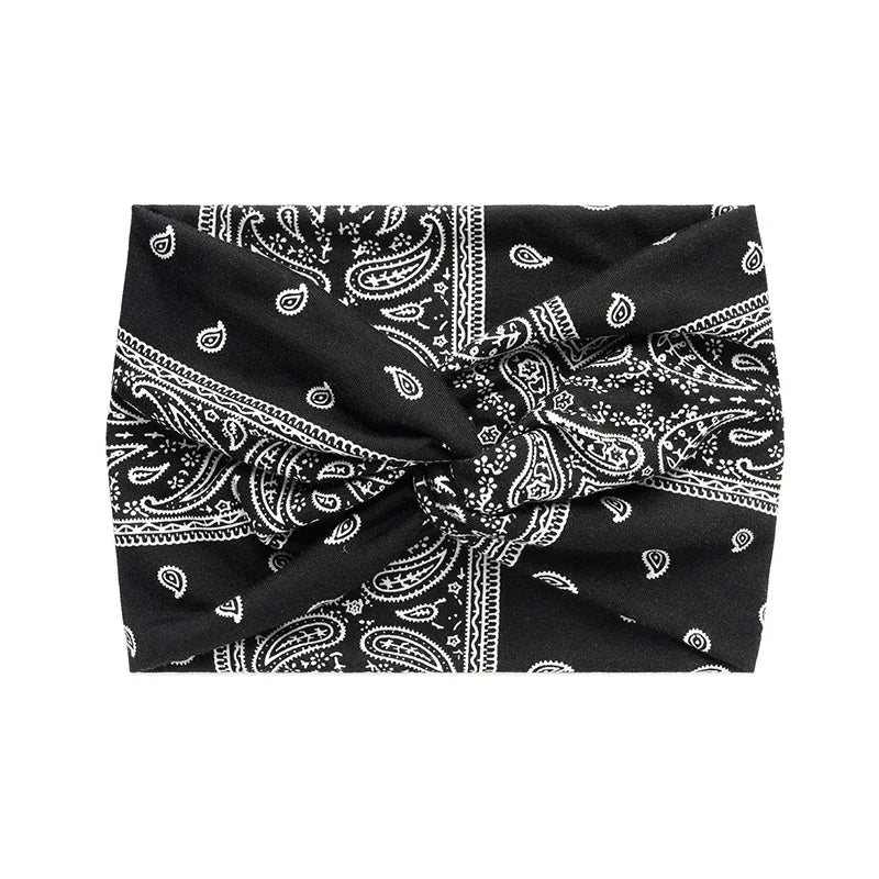 Boho Style Wide Headbands For Women Extra Large Turban Workout Headband Fashion Yoga Hair Bands Twisted Thick Hair Accessories