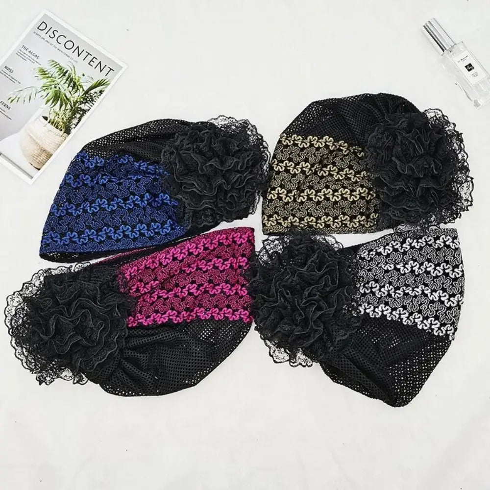 Woman Muslim Headscarf Cap Headband African Head Wraps Elegant Retro Turban for Ladies Beanies Caps Muslim Headpiece
