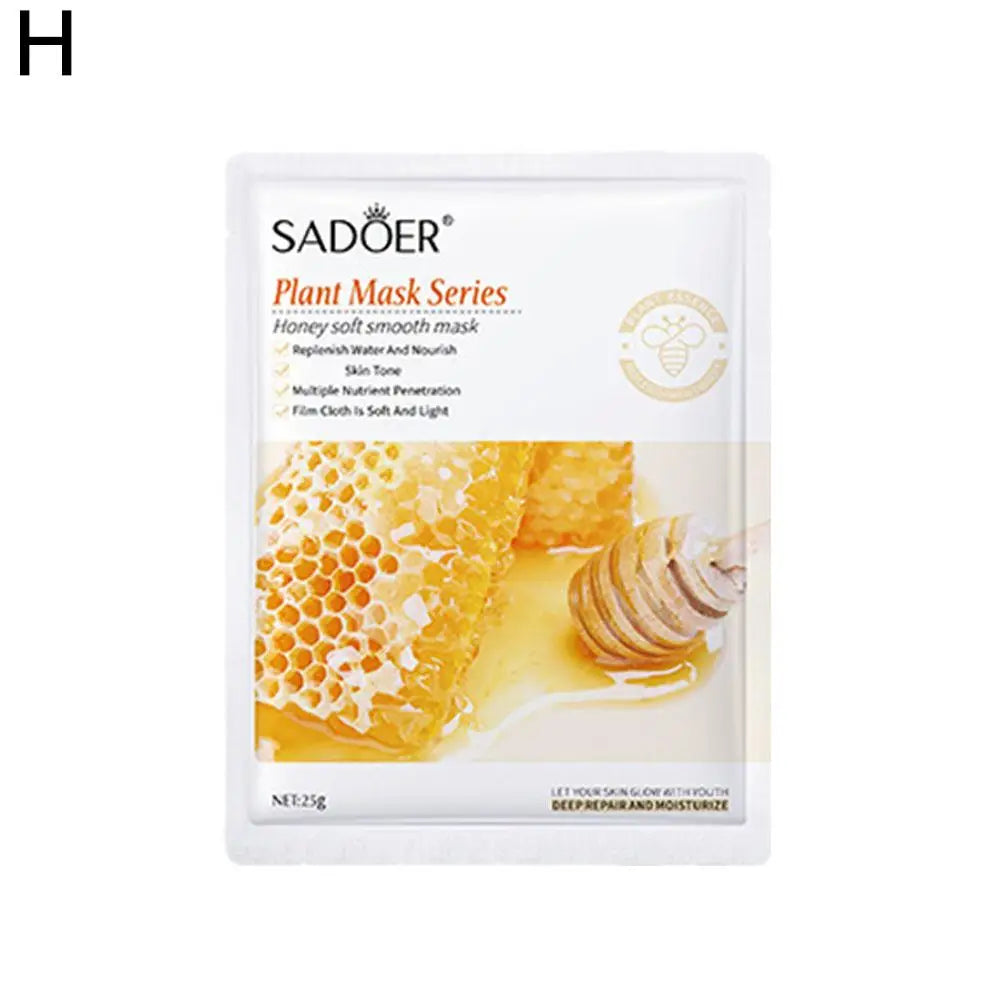 1PC Natural Plant Face Mask Beauty Skincare Masks Moisturizing Deeply Hydrating Facial Mask Face Care Cosmetics