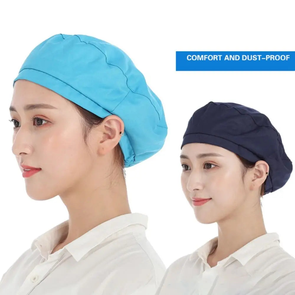 Cloth Work Hat Chic Work Wear Breathable Chef Hat Smoke-proof Dust Hair Nets Cap Hotel Restaurants