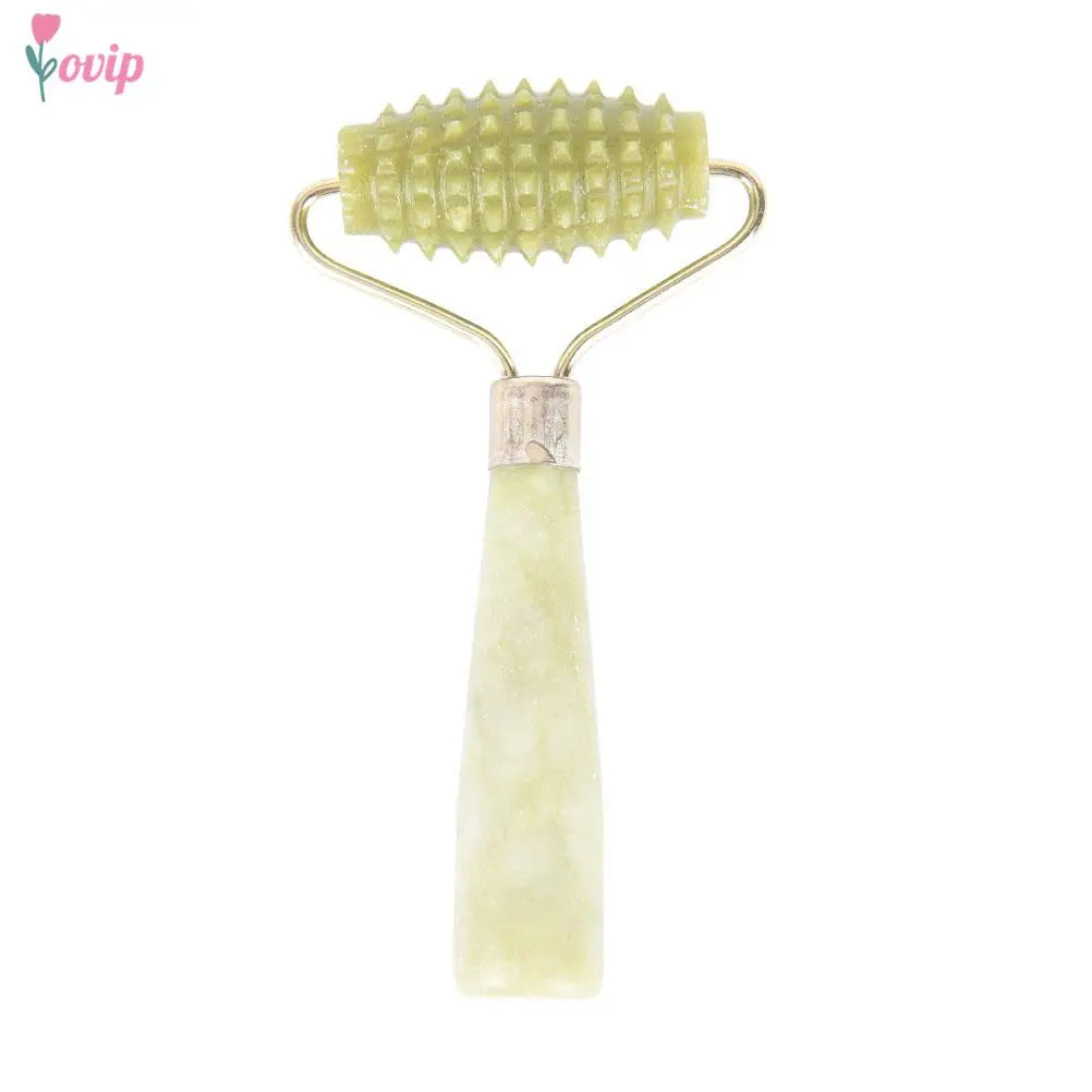 1 Pcs Portable Pratical Facial Massage Roller Natural Jade Anti Wrinkle Face Slimming Shaper Body Foot Relaxation Beauty Tool