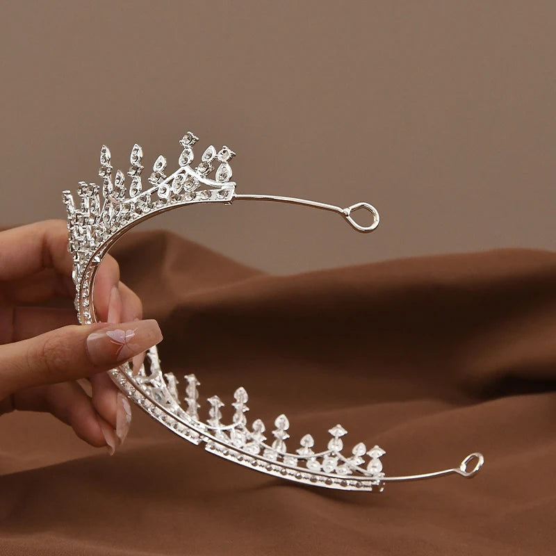 Baroque Vintage Luxury Crown Wedding Headwear For Girl Women's Birthday Party  Princess Children's Hair Jewelry Accessories