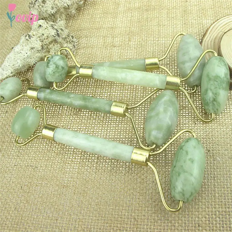 1 Pcs Portable Pratical Facial Massage Roller Natural Jade Anti Wrinkle Face Slimming Shaper Body Foot Relaxation Beauty Tool