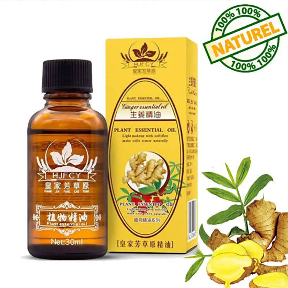 30ml Ginger Essential Oil Natural Plant Therapy Massage Lymphatic Drainage Incense Essential Oil