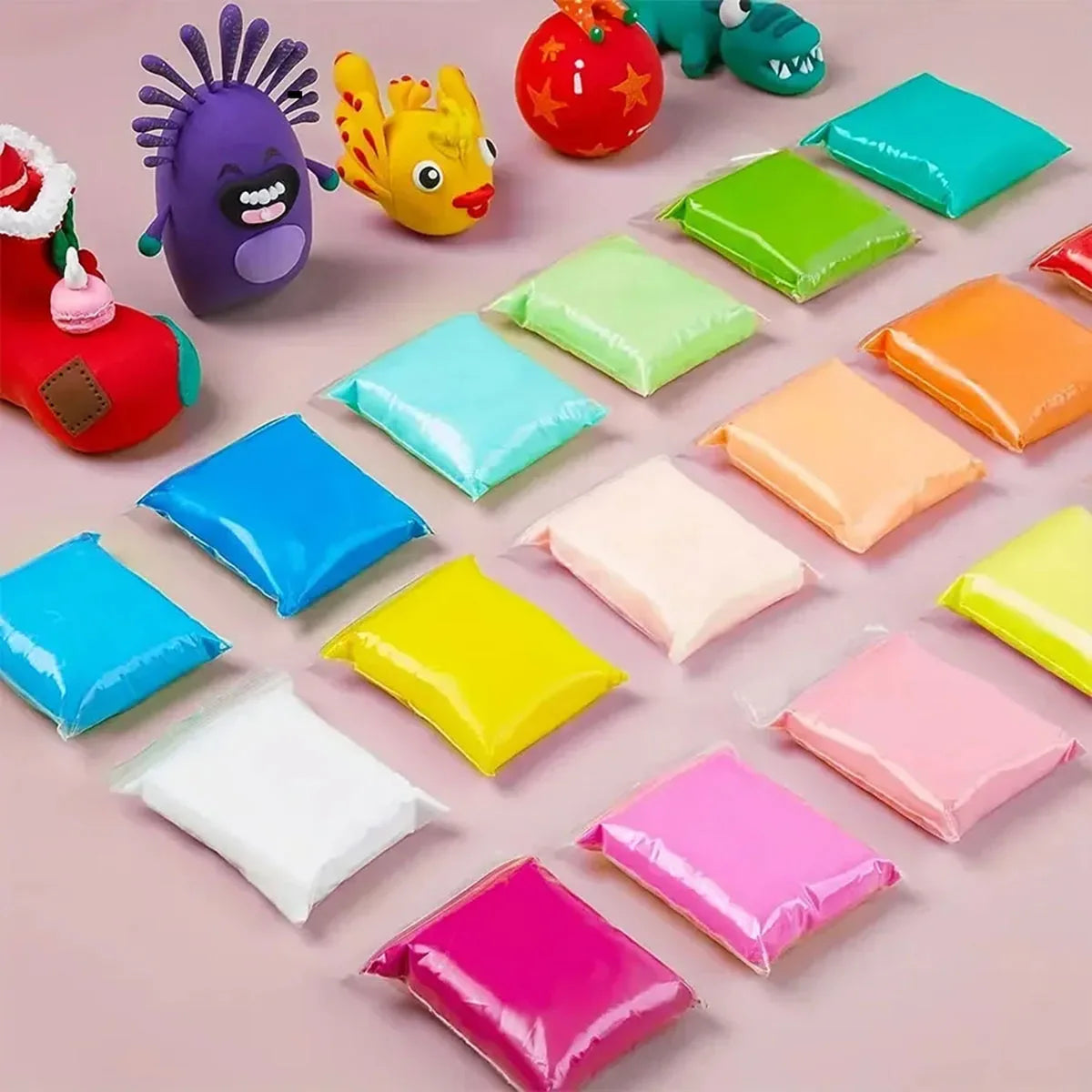 36  Color Clay Air-dried Clay Set, Ultra Light Plastic Clay with Carving Tools, DIY Crafts Gifts for Friends DIY for Children