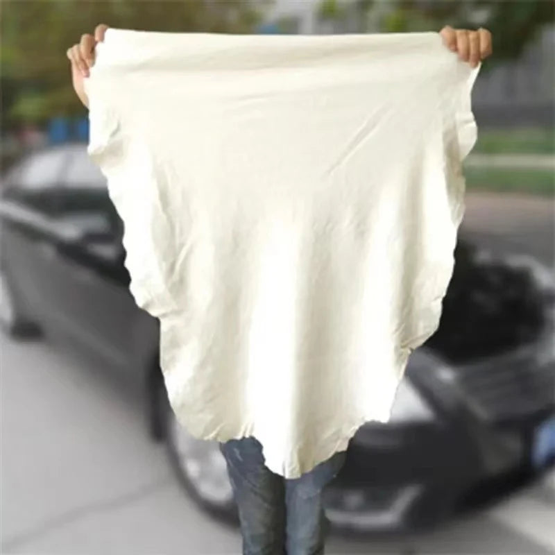 40x60CM Natural Deerskin Leather Clean Cloth Car Home Washing Care Quick Dry Cleaning Towel Super Absorbent Glass Drying Rags