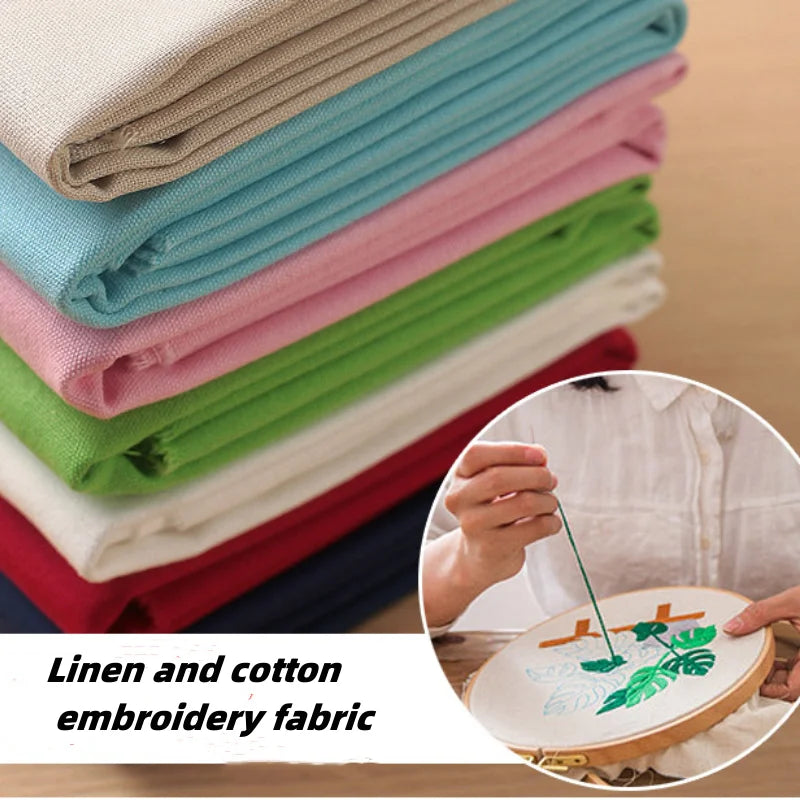 Embroidery Cloth Linen Cotton Cloth Hand Embroidery Cloth Diy Needle Thread Live Hand Embroidery Cross Stitch Embroidery Cloth