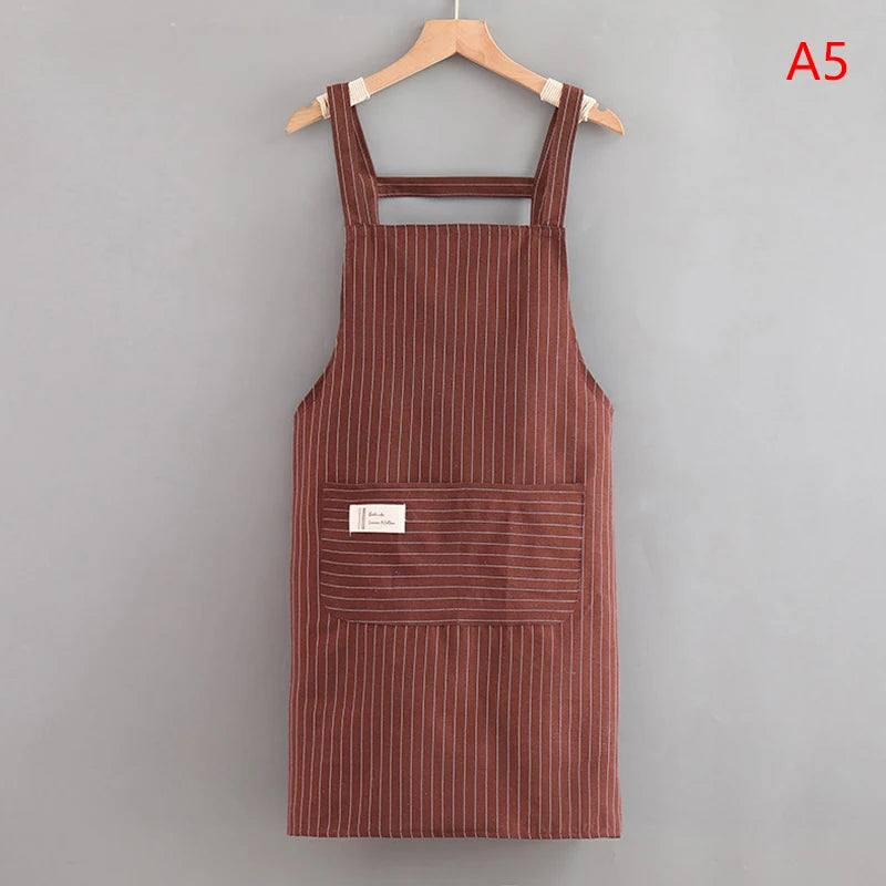 Fashion Resistant Dirt Apron Resistant Household Kitchen Cooking Fashion Apron Adult Work Clothes Kitchen Access Baking clothes