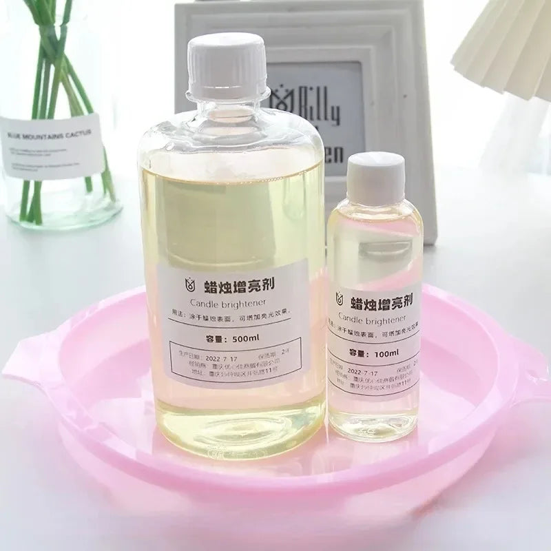 NEW Reusable Mirror Light Oil Candle Surface Non-flame Retardant Brightener DIY Aromatherapy Candle Gloss Treatment Raw Material