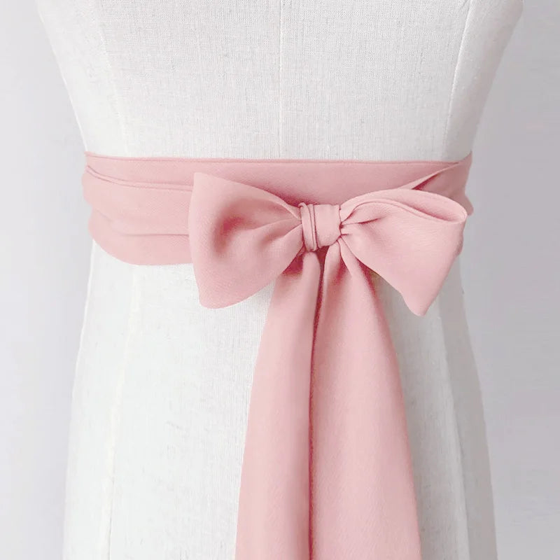 Traditional Chinese Girdle Hanfu Belt 200cm Summer Chiffon Belt Hanfu Waistband Dress Lace Up Long Ribbon Dress Sash Straps