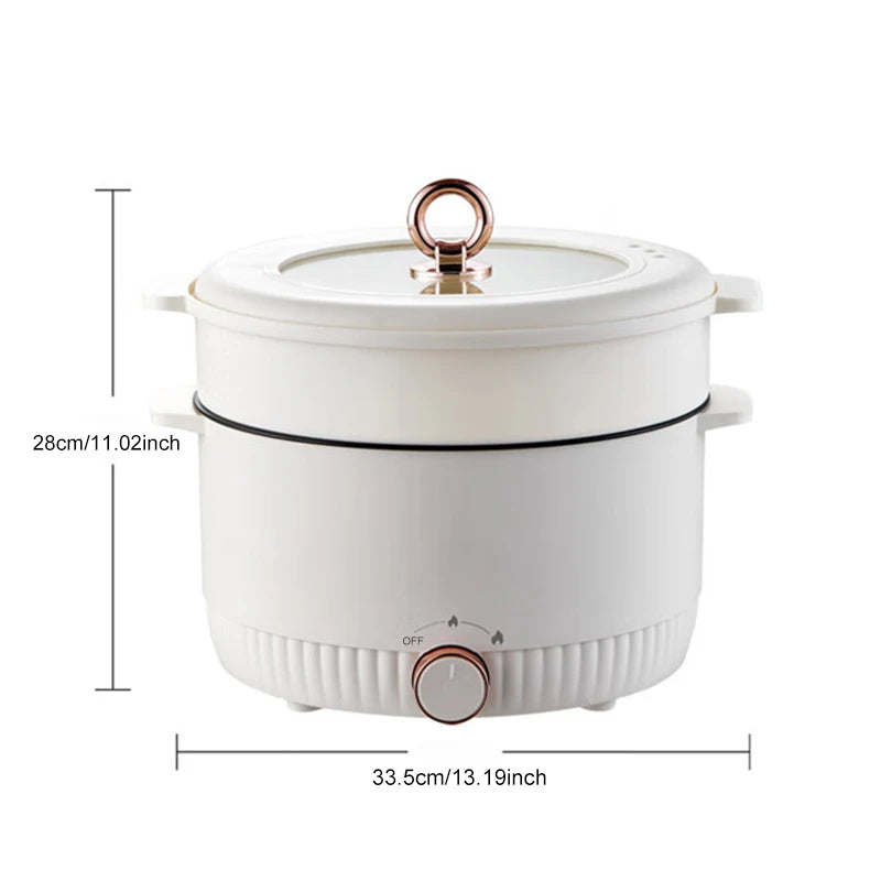 5L Electric Pot Non-stick Kitchen Double Pot Hot Pot Multi-function Electric Pot for Home Electric hot pot