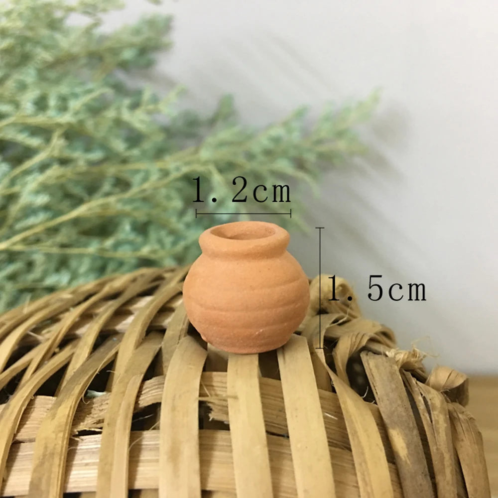 Mini Terracotta Pot Clay Ceramic Pottery Planter Flower Pots Succulent Nursery Pots For Flower Plants Crafts Miniature Flowerpot