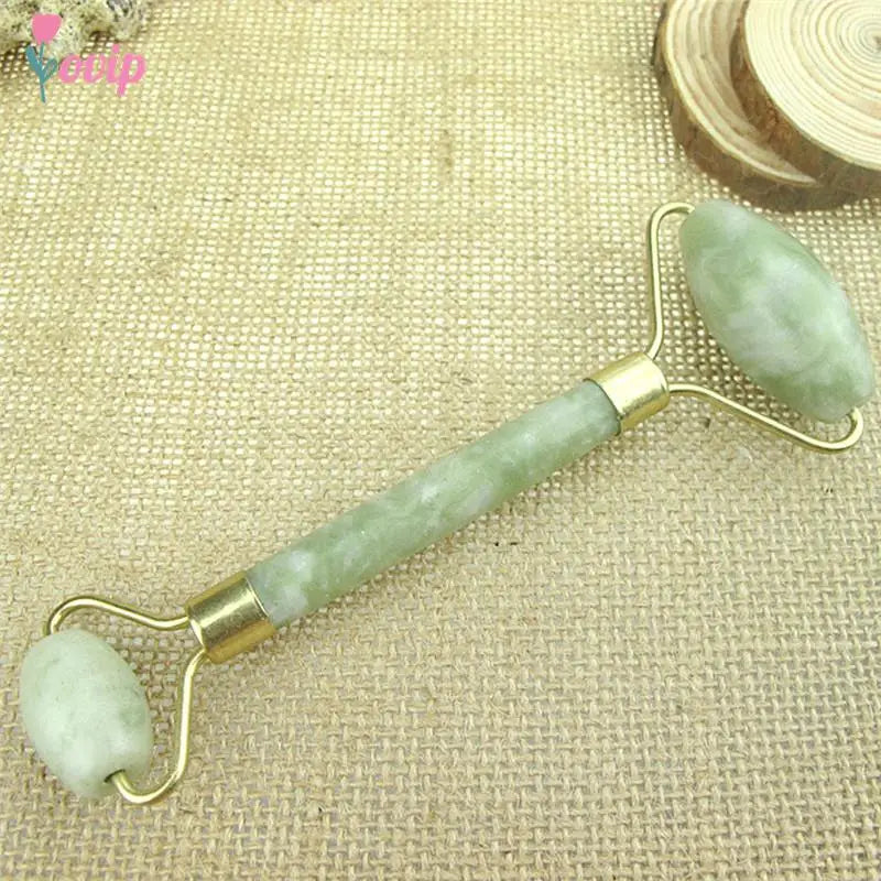 1 Pcs Portable Pratical Facial Massage Roller Natural Jade Anti Wrinkle Face Slimming Shaper Body Foot Relaxation Beauty Tool