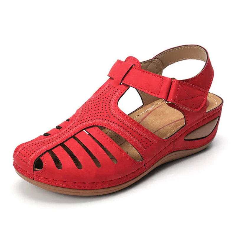 Sandals Shoes Women Summer Soft Women's Sandals Retro Shoes Woman Wedge Women's Shoes Breathable Footwear Female Sandal Women