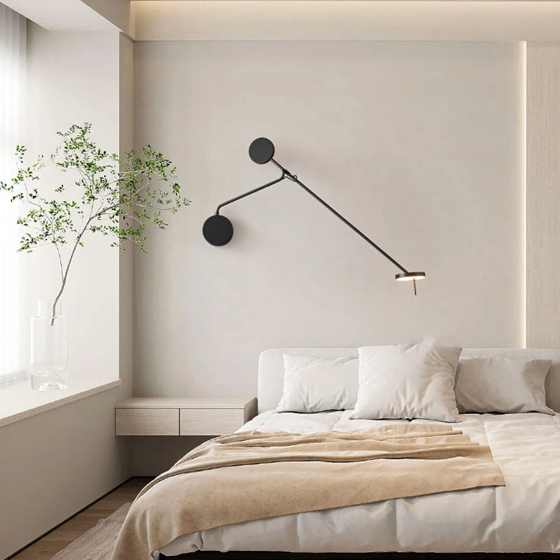 Long Arm LED Wall Lamp Home Bedside Atmosphere Decoration Sconce Minimalist Office Wall Lights