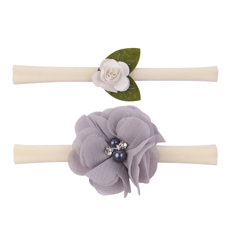 Baby Girl Headband Cute Flower Elastic Hair Band Newborn Head Toddler Headband Headwear Baby Hair Accessories Christmas Gifts
