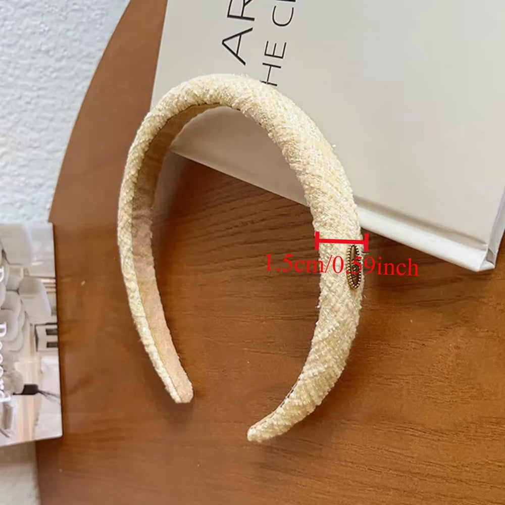 1.5 or 2cm Wide New  Elegant Bezel Retro Women Headband Girls Hair Bands Hairband Hoop for Wedding Party Holiday Hair Accessori