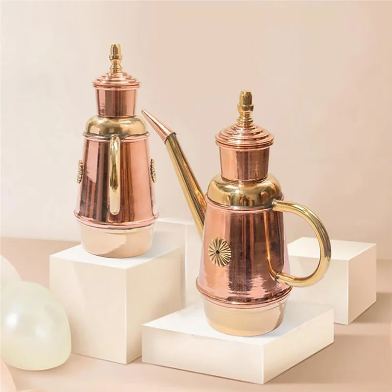 '-ABLP Olive Oil Dispenser Bottle, Handmade Copper Oil Pot For Kitchen Restaurant Pizza Shop