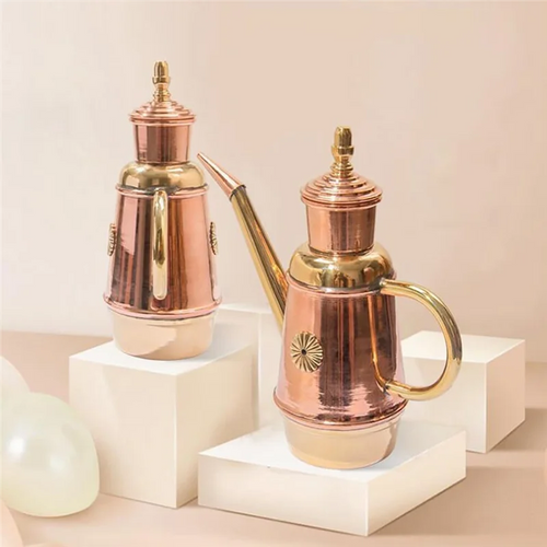 '-ABLP Olive Oil Dispenser Bottle, Handmade Copper Oil Pot For Kitchen Restaurant Pizza Shop