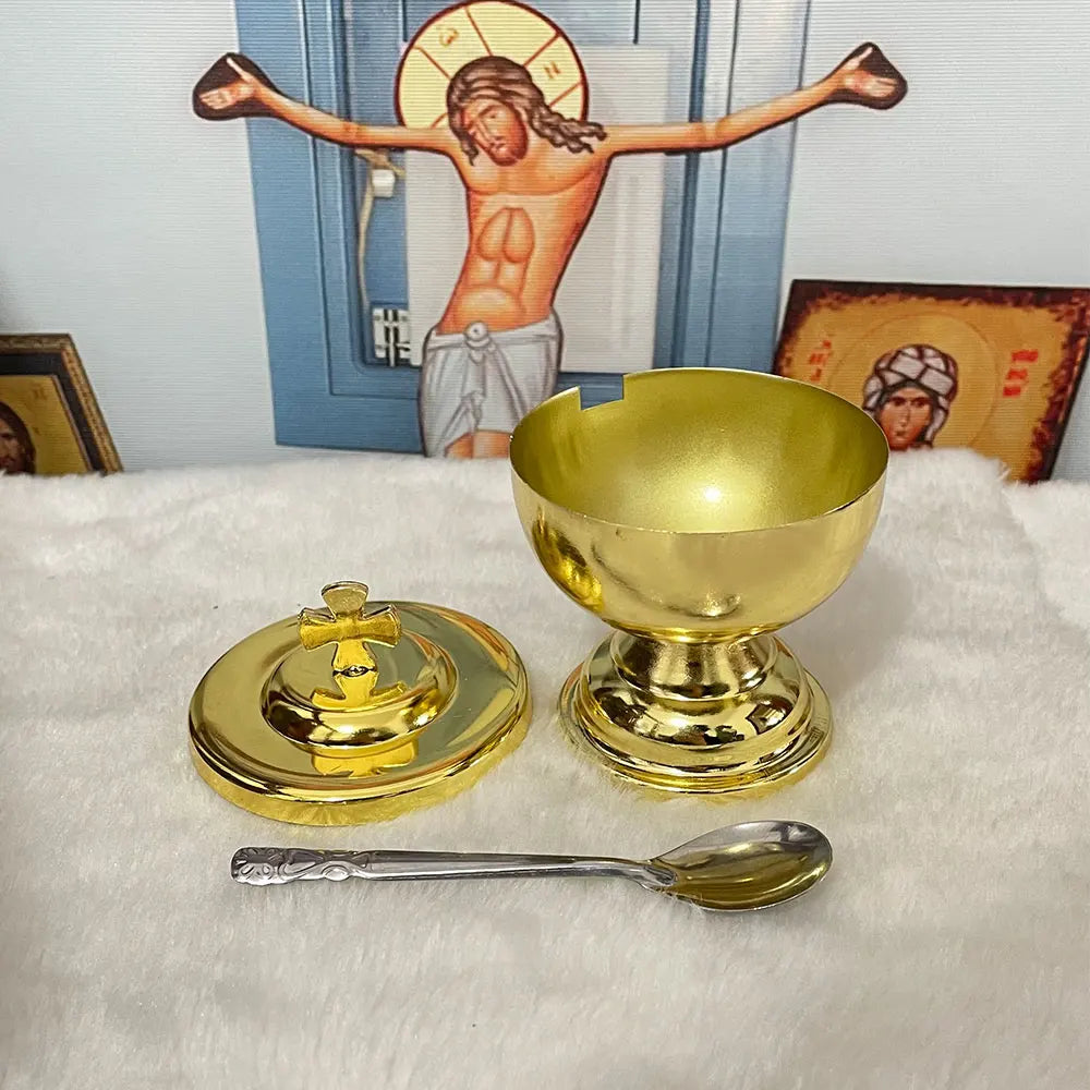 Communion Cup Holy Grail Cup Chalice of Communion Rosary Gold-plated Liturgical Supplies Holy Communion Cup Mass Supplies